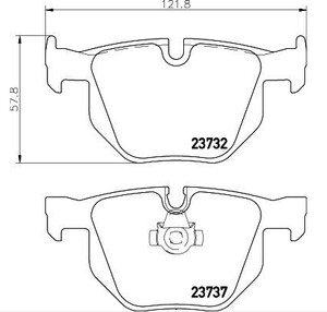 Bmw Fren Balatası Arka E60-E61-E63-E64