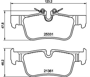 Bmw Fren Balatası Arka F40-F45-F46-X1 F48